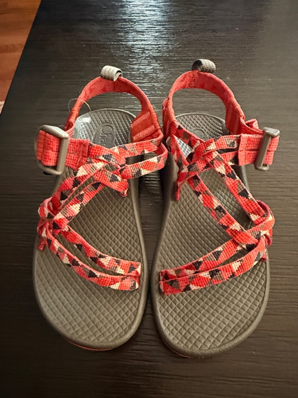 Chaco Kids Coral Patterned Strap Sandals